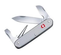 Victorinox Electrician, Navaja multiusos suiza con 7 funciones, incluyendo hoja cortacables, raspador de cables y abrebotellas, fabricada en Alox y con diseño estriado