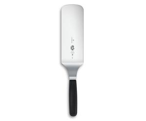 Victorinox Espátula para parrilla de acero inoxidable de 21 cm, mango ergonómico, resistente al calor hasta 240 °C, apta para lavavajillas, negra
