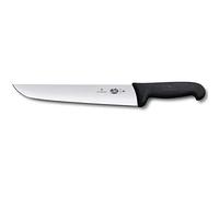 Victorinox Küchenmesser Schlachtmesser Fibrox Schwarz Länge: 28 cm Cuchillo, Acero Inoxidable, Negro, Mediano