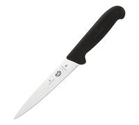 Victorinox Fibrox Cuchillo de filetear de 16cm con hoja flexible, apto para lavavajillas, color negro