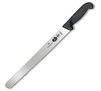 Victorinox Fibrox - Cuchillo para Salchichas, 25 cm, Hoja Extra Ancha, Punta Antideslizante, Acero Inoxidable, Apto para lavavajillas