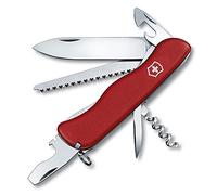 Victorinox Forester Navaja Suiza de Bolsillo, 12 Funciones, Hoja Bloqueable | Sierra para madera, abrelatas y destornillador. Ideal para camping y bosque. Dimensiones 111x32x18 mm. Swiss Made.