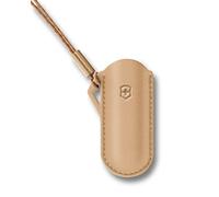 Victorinox Funda de cuero para navaja suiza pequeña, funda incl. correa de transporte, beige