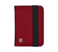 Victorinox Funda para Pasaporte con Bloqueo RFID, Organizador para DNI, Tarjetas de crédito, Documentos de Viaje, Funda para Pasaporte con Cierre, Rojo