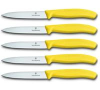 Victorinox Gemüsemesser 5er Set Swissclassic - Navaja Suiza Multiherramienta, Color Amarillo