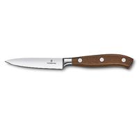 Victorinox Grand Maître Wood Cuchillo de oficina forjado de 10 cm con filo recto, mango de madera