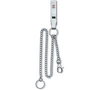 Victorinox Gürtelanhänger Navaja, Gürtelanhänger Multiclip mit 2 Ketten, Silber, 4.1860, Plata, Talla única