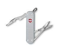 Victorinox Herramienta de bolsillo Companion Slim Alox, Multiherramienta Multiusos, 5 funciones, pequeña con tijeras y destornillador, Hecha en Suiza, plateada
