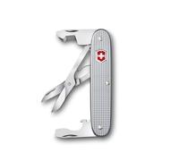 Victorinox Herramienta de bolsillo Companion Slim Alox, multiherramienta, 6 funciones, tijeras, abrepaquetes, destornillador, Hecha en Suiza, plateada
