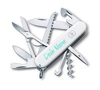 Victorinox Huntsman 1.3713 - Navaja suiza de bolsillo (15 funciones), diseño de Huntsman, color blanco