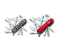 Victorinox Huntsman 13713B1 - Cuchillo (9,1 cm, 2,7 cm, 107g, Acero inoxidable, Rojo, Acero inoxidable)