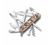 Victorinox, Huntsman, Navaja Multiuso Suiza, Cuchillo bolsillo, Regalo, 15 Funciones, Hoja grande, Sacacorchos, Desert Camouflage