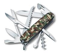 Victorinox, Huntsman, Navaja Multiuso Suiza, Cuchillo bolsillo, Regalo, 15 Funciones, Hoja grande, Sacacorchos, Camouflage