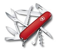 Victorinox Huntsman, Navaja Multiuso Suiza, Cuchillo bolsillo, Regalo, 15 Funciones, Hoja grande, Sacacorchos, Rojo