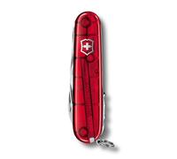 Victorinox Huntsman Swiss Army Knife Navaja de Bolsillo 15 Funciones, Rojo | Herramienta con tijeras, sierra para madera y sacacorchos de 91 mm. Ideal para camping y senderismo. Swiss Made