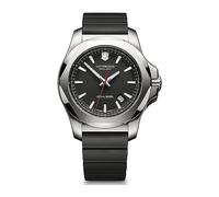 Victorinox I.N.O.X Ø 43 mm Reloj de Pulsera de Hombre, Swiss Made, Cuarzo analógico, Sumergible hasta 200 m, Cristal de Zafiro, Pulsera de Caucho, Negro