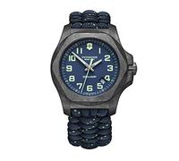 Victorinox I.N.O.X. Carbon Ø 43 mm Reloj de Pulsera de Hombre, Swiss Made, Cuarzo analógico, Sumergible hasta 200 m, Cristal de Zafiro, Pulsera de Paracord, Azul