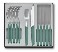 Victorinox - Juego De Cuchillos Swiss Modern, 12 Piezas - Sage - 6.9096.11W43.12