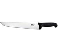Victorinox Küchenmesser Schlachtmesser Fibrox Schwarz Länge: 28 cm Cuchillo, Acero Inoxidable, Negro, Mediano