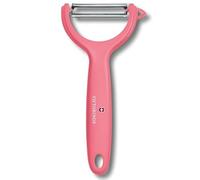 Victorinox, Limpiador de tomate y kiwizer, hoja extra afilada, con borde dentado, doble filo, mango de plástico resistente, rojo claro, fabricado en Suiza, apto para lavavajillas