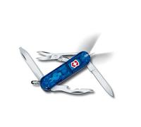 Victorinox Midnite Manager, Navaja suiza pequeña, color Zafiro Transparente, Led Blanco