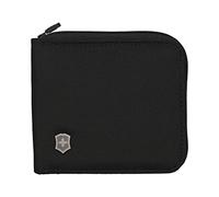 Victorinox Monedero con Cremallera Integral, Mujer/Hombre, Monedero con 3 Ranuras para Tarjetas, 1 Compartimento para documento de Identidad y 1 Compartimento para Billetes, Negro