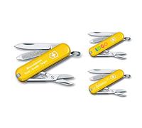 Victorinox Navaja Classic SD Con Impresión Deseada en La Cáscara I Regalo para Hombres Mujer Zum Cumpleaños I 7 Funciones Sunny Side 0.6223.8G (Amarillo)