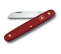 Victorinox Navaja para flores, Cuchillo jardinería, Profesionales, Hoja recta, rojo