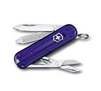 Victorinox Navaja Suiza Classic SD, Multiusos, 7 Funciones, 58 mm, Indigo | Herramienta EDC con tijeras, lima y hoja pequeña. Ideal para senderismo, viaje y uso diario. Hecha en Suiza.