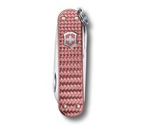 Victorinox Navaja suiza Classic Precious Alox 5 funciones con tijeras y estuche Rosa Suave
