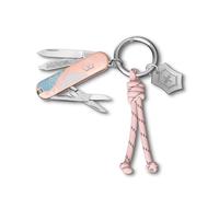 Victorinox Navaja suiza de bolsillo Classic SD, 7 funciones, Hecha en Suiza, multiherramienta para mujer, llavero, incl. estuche de regalo, Paris Style (rosa, azul)