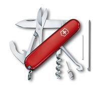 Victorinox Navaja suiza de bolsillo Compact — 15 funciones, hecha en Suiza, roja