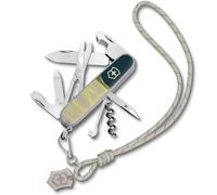 Victorinox Navaja suiza de bolsillo Companion, 16 funciones, Hecha en Suiza, multiherramienta para mujer, incl. estuche de regalo, New York Style (azul, amarillo)
