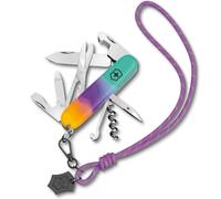 Victorinox Navaja suiza de bolsillo Companion, 16 funciones, Hecha en Suiza, multiherramienta para mujer, in stuche de regalo, Sydney Style (turquesa, lila)