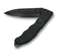 Victorinox Navaja suiza de bolsillo Hunter Evoke Alox, navaja plegable outdoor, 4 funciones, incl. hoja de 10 cm y perno de pulgar extraíble, negro