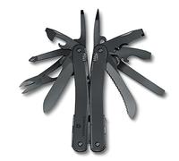 VICTORINOX Navaja suiza de bolsillo Swiss Tool Spirit MXBS, 24 funciones, multiherramienta incl. alicate, destornillador, abrelatas, estuche para cinturón de nailon, color plata