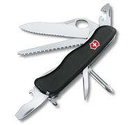 VICTORINOX Navaja suiza de bolsillo Trailfinder, grande, 12 funciones, multiherramienta con hoja para una mano, abrelatas, destornillador, negro