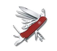 Victorinox Navaja suiza de bolsillo Work Champ, 21 funciones, multiherramienta con hoja bloqueable, alicate, sierra para metal, rojo