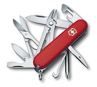 Victorinox Navaja Suiza Deluxe Tinker, Multiusos de 17 Funciones, Rojo | Alicate multiuso, destornillador Phillips y tijeras para proyectos EDC, reparaciones y camping, 91 mm, Swiss Made