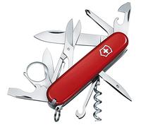 Victorinox Navaja Suiza Explorer, 16 Funciones, Lupa y Tijeras, Roja | Herramienta multiusos de 91 mm para senderismo y uso diario con destornillador Phillips y pelacables. Swiss Made.
