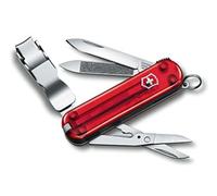 Victorinox Navaja Suiza Nail Clip 580, 8 Funciones, Cortauñas, Roja | Herramienta de bolsillo con lima de uñas, tijeras y hoja pequeña. Ideal para cuidado personal y viaje. 65 mm.