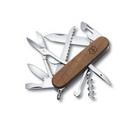 VICTORINOX HUNTSMAN WOOD MADERA NOGAL - NAVAJA SUIZA DE BOLSILLO 91 MM
