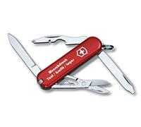 Victorinox- Original Excursionista Pequeño Navaja con Personal Texto Deseado, presión, Motive. Slogen, Logotipos Multicolor Personalizada con Logo en el Carcasa de plástico Escrito O Gráfico Fino
