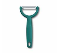 Victorinox Pelador Ypso, pelador para verduras, frutas, filo serrado, doble filo, extra afilado, Swiss Made, verde