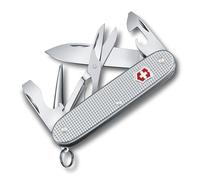 Victorinox Pioneer X Alox, Navaja suiza con 9 funciones, incluyendo hoja, tijeras y abrelatas, color plateado