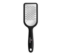 Victorinox Rallador Medio de Acero Inoxidable, 267 mm, Mango Negro | Ideal para quesos semiduros, chocolate y verduras, con hojas grabadas, pie antideslizante y apto para lavavajillas. Swiss