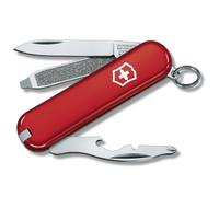 Victorinox Rally Navaja Suiza de Bolsillo, Multiusos, 9 Funciones, Roja | Herramienta ligera de 58 mm con destornillador Phillips, pelacables y hoja pequeña para uso diario. Swiss Made