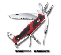 Victorinox Ranger 174 W Grip Navaja Suiza Multiusos, 17 Funciones, Roja | Navaja de bolsillo con alicates de punta, llave de tuercas y hoja dentada bloqueable para bricolaje. Swiss Made.