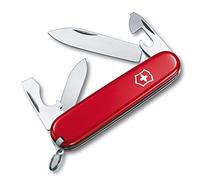 Victorinox Recruit, Navaja Multiuso Suiza, Cuchillo bolsillo, Regalo, 10 Funciones, Hoja grande, Abrelatas