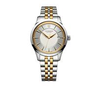 Victorinox Reloj analógico de Cuarzo y Acero Inoxidable para Hombre Alliance 241803, Plateado/Oro, Pulsera